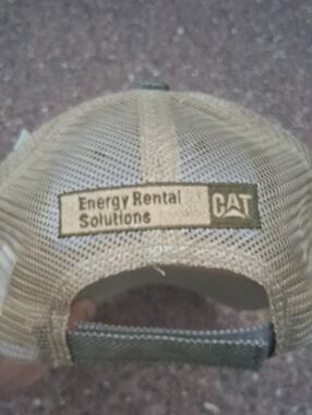 Olive Green Embroidered CAT Logo Snapnack Hat